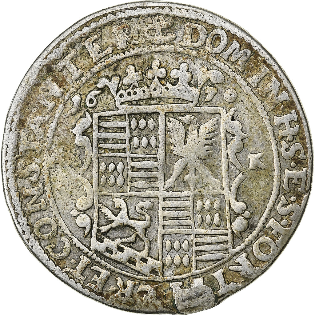 County of Mansfeld-Eisleben, Hans Georg III, 1/3 Thaler, 1670, Eisleben, Silver