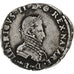 France, Henri II de Béarn, 1/2 Teston, 1576, Morlaas, Silver, VF(20-25)