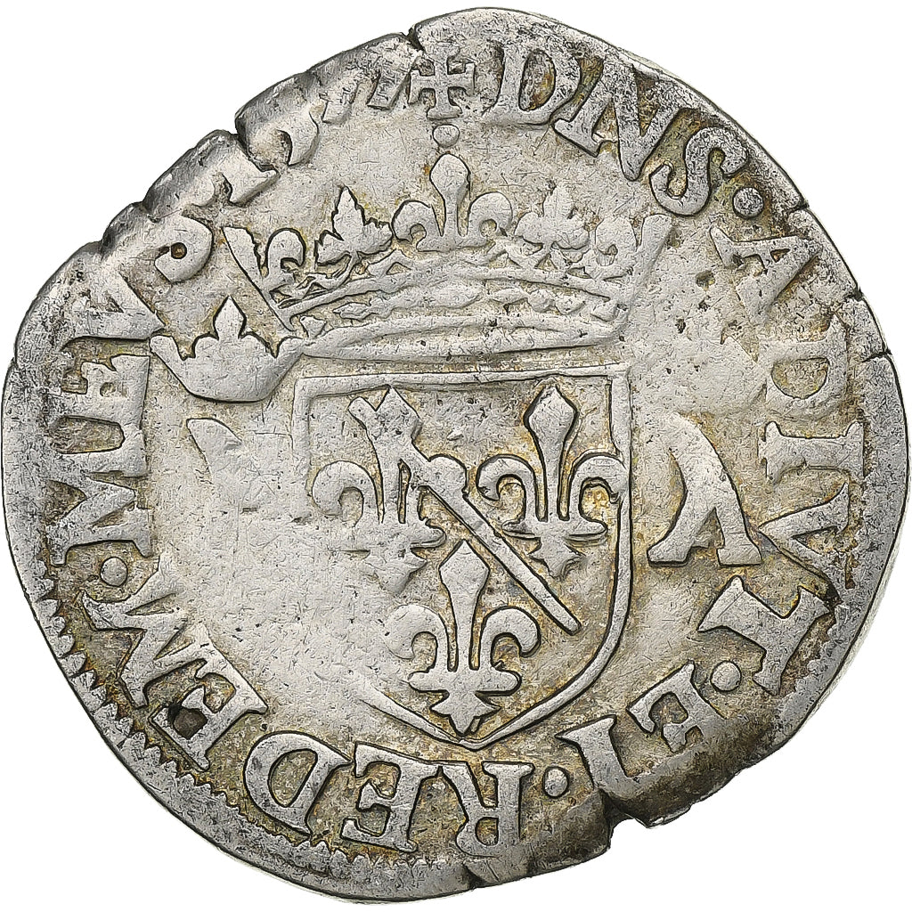 Księstwo Dombes, Louis II de Montpensier, Teston, 1577, Trévoux, Srebro