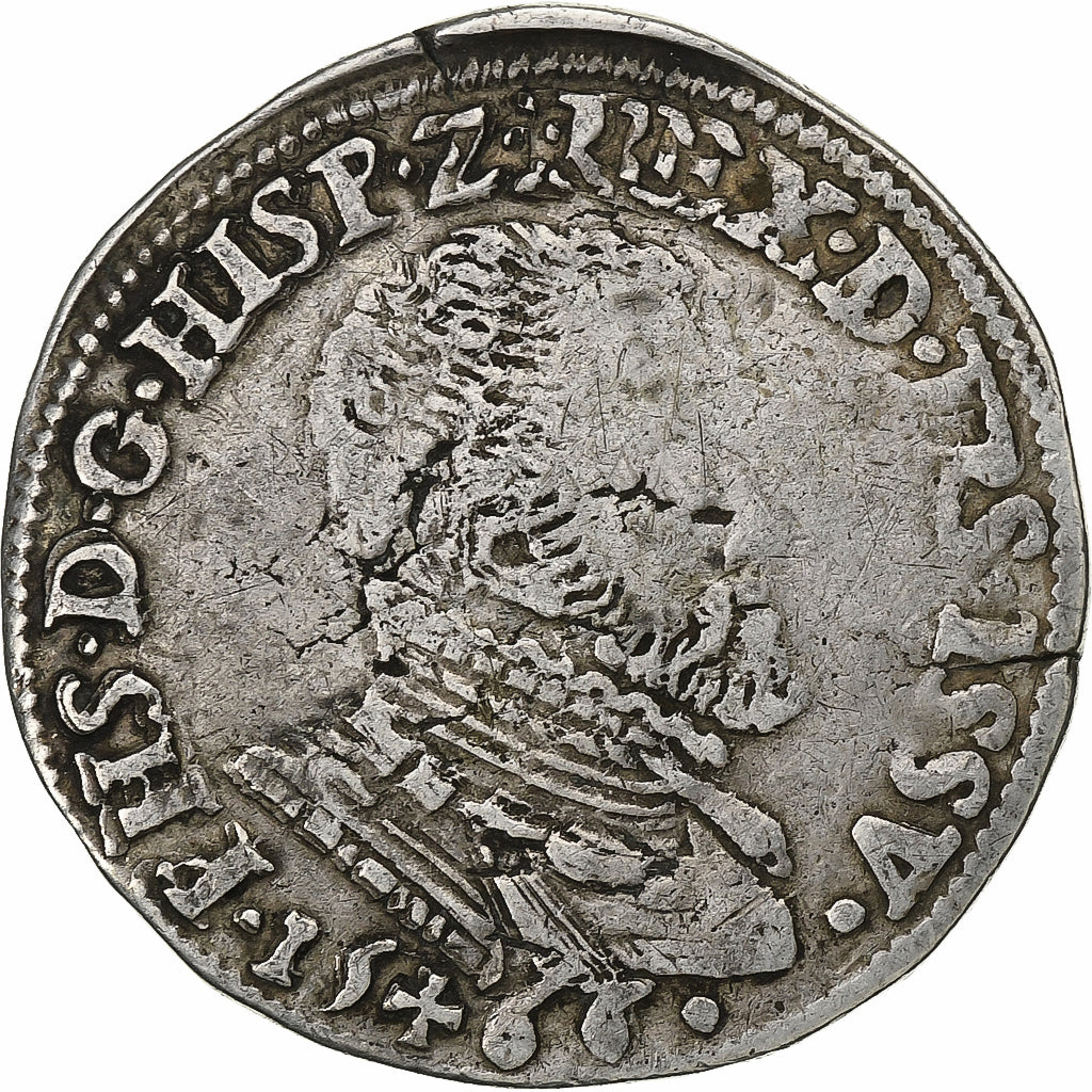 Duchy of Guelders, Philippe II, 1/5 Philipsdaalder, 1566, Hasselt, Zilver, FR