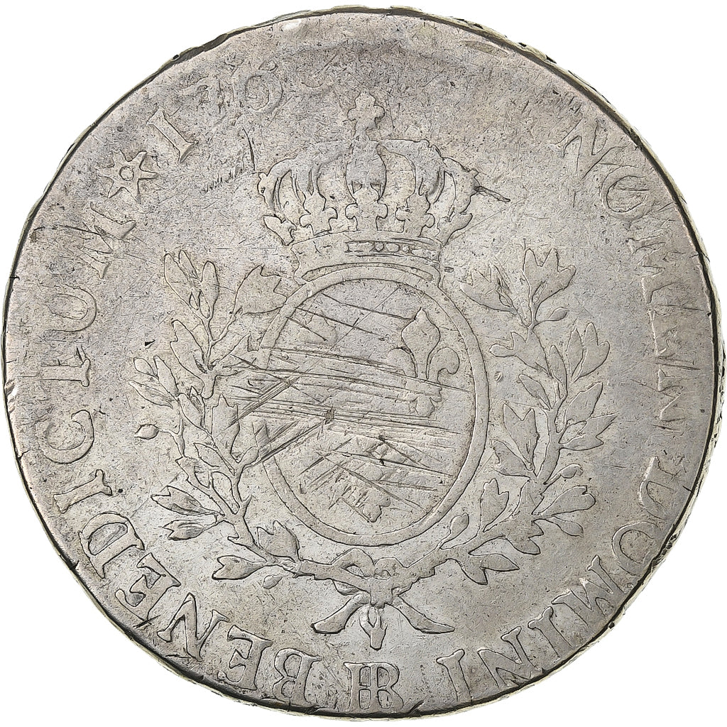 Frankreich, Louis XV, Écu au bandeau, 1760, Strasbourg, Silber, S, Gadoury:322