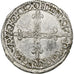 France, Henri IV, 1/8 écu de Navarre, 1591, Saint-Palais, Rare, Silver