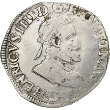 Francia, Henri IV, 1/2 Franc, 1604, Lyon, Plata, BC+, Duplessy:1212A