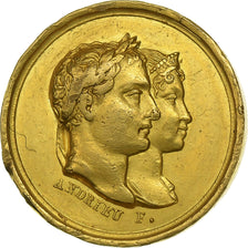 France, Quinaire, Mariage de Napoléon Ier et Marie-Louise, 1810, Or, TTB+