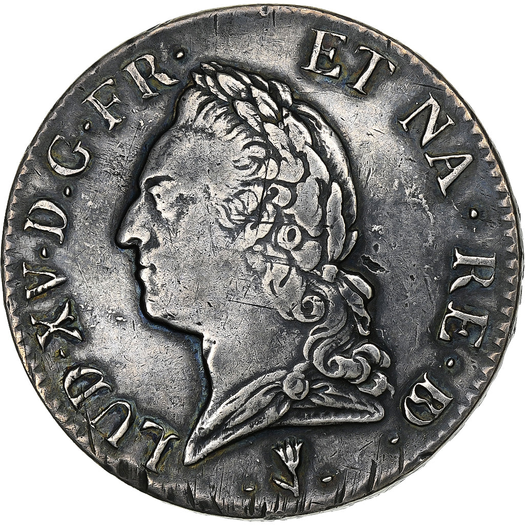 Frankreich, Louis XV, Écu à la vieille tête, 1772, Pau, Silber, S+
