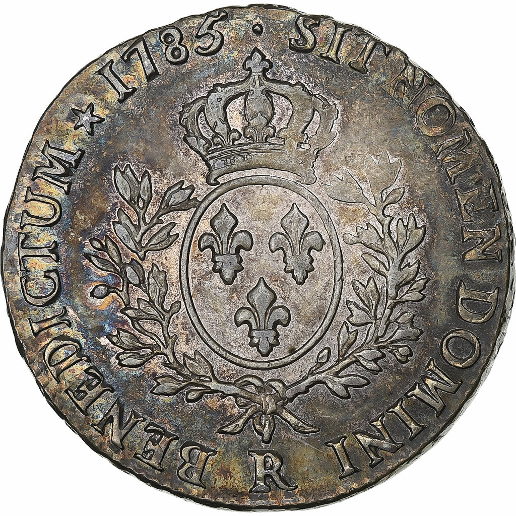 Francia, Louis XVI, Ecu aux branches d'olivier, 1785, Orléans, Plata, BC+