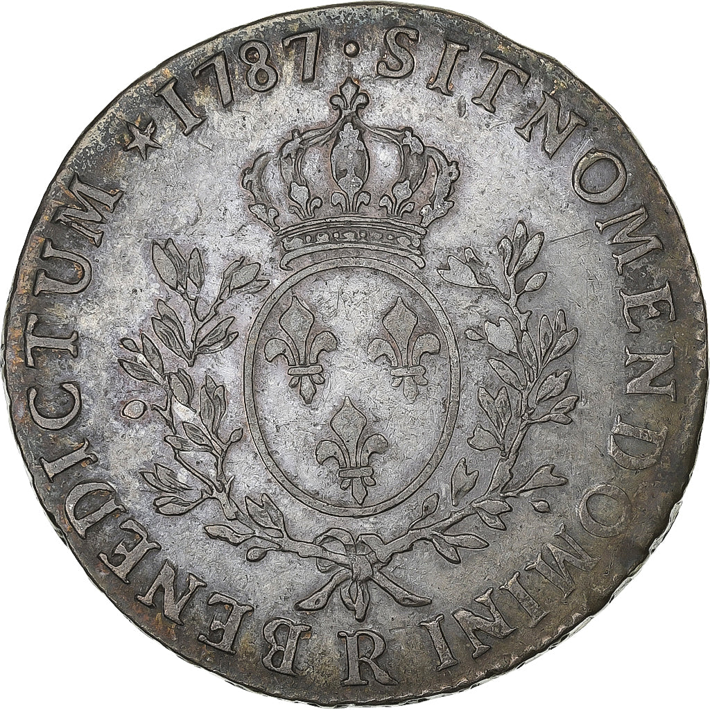 France, Louis XVI, Ecu aux branches d'olivier, 1787, Orléans, Silver