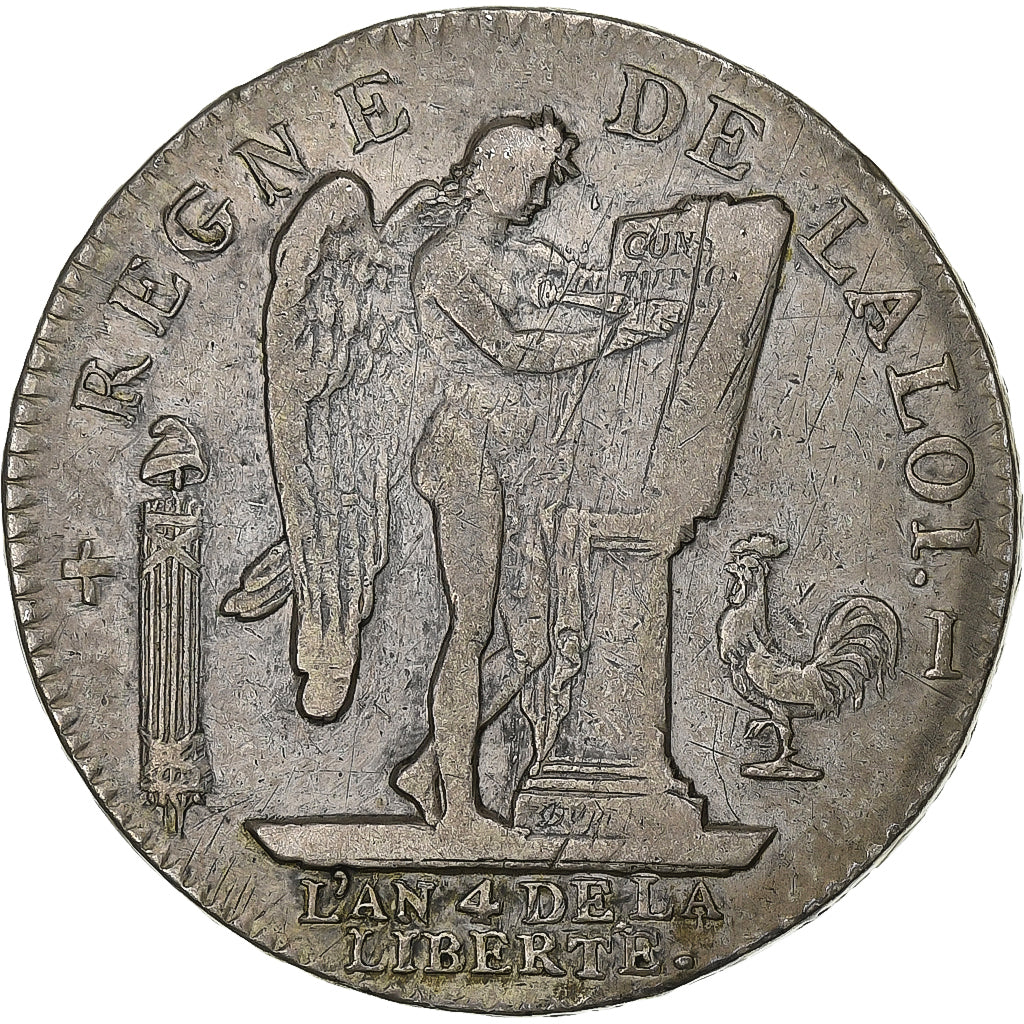 Frankreich, Louis XVI, Écu de 6 livres françois, 1792 / AN 4, Limoges, Silber
