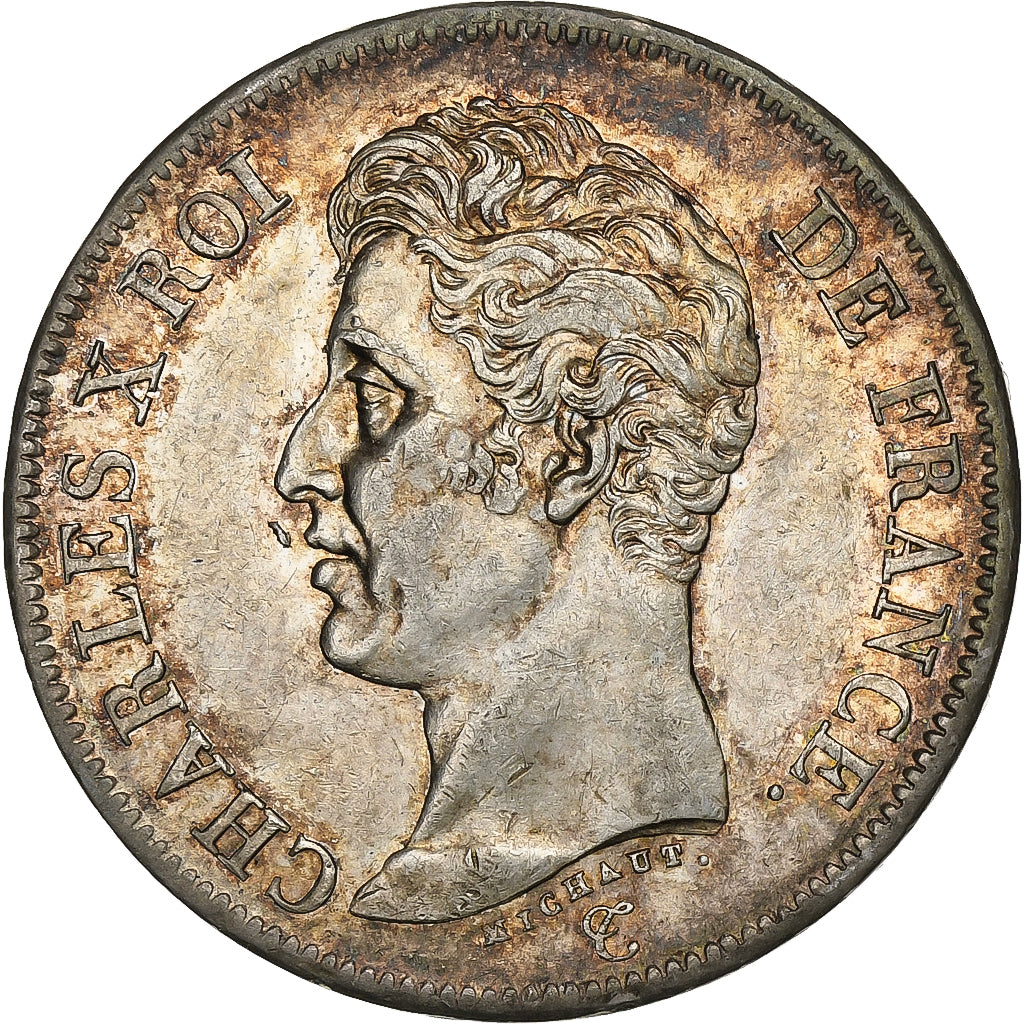 Frankreich, Charles X, 5 Francs, 1826, Paris, Silber, SS, Gadoury:643