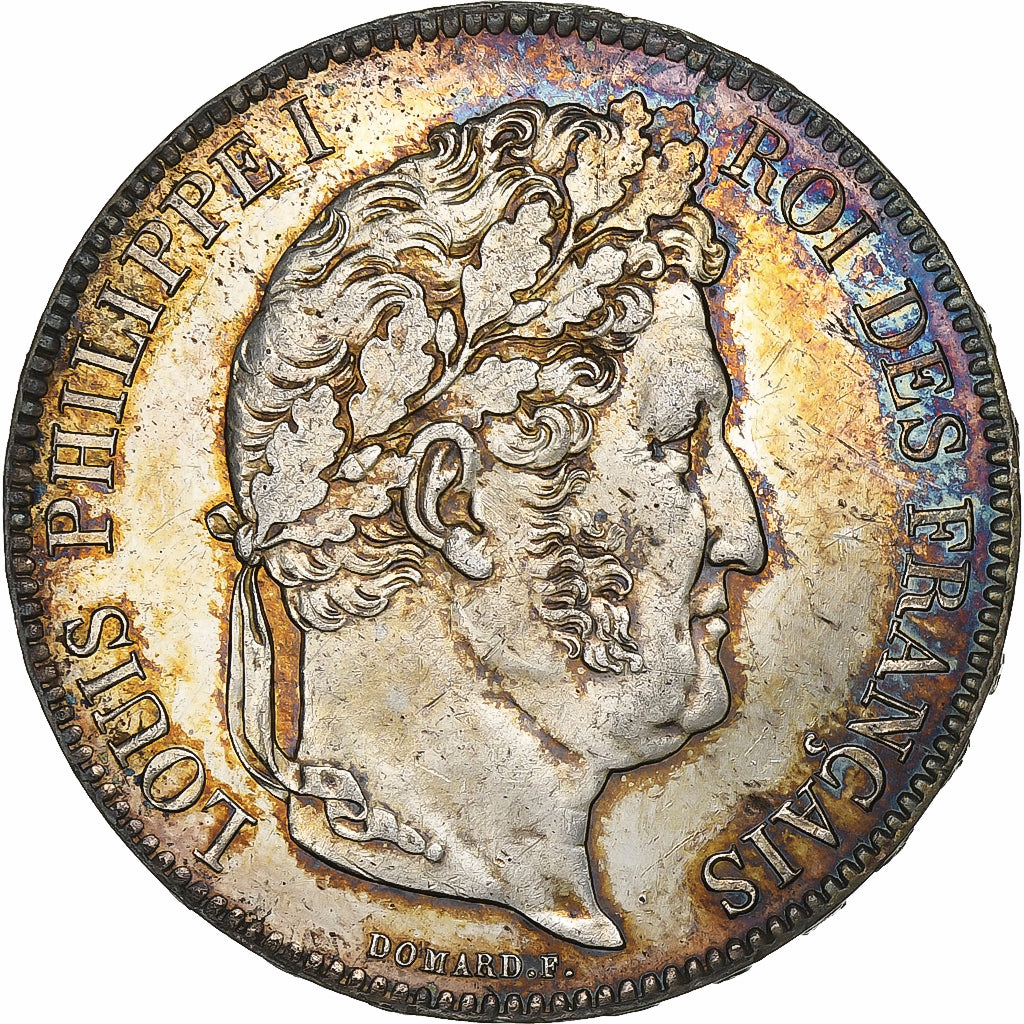 Francja, Louis Philippe I, 5 Francs, 1837, Lille, Srebro, AU(50-53), Gadoury:678