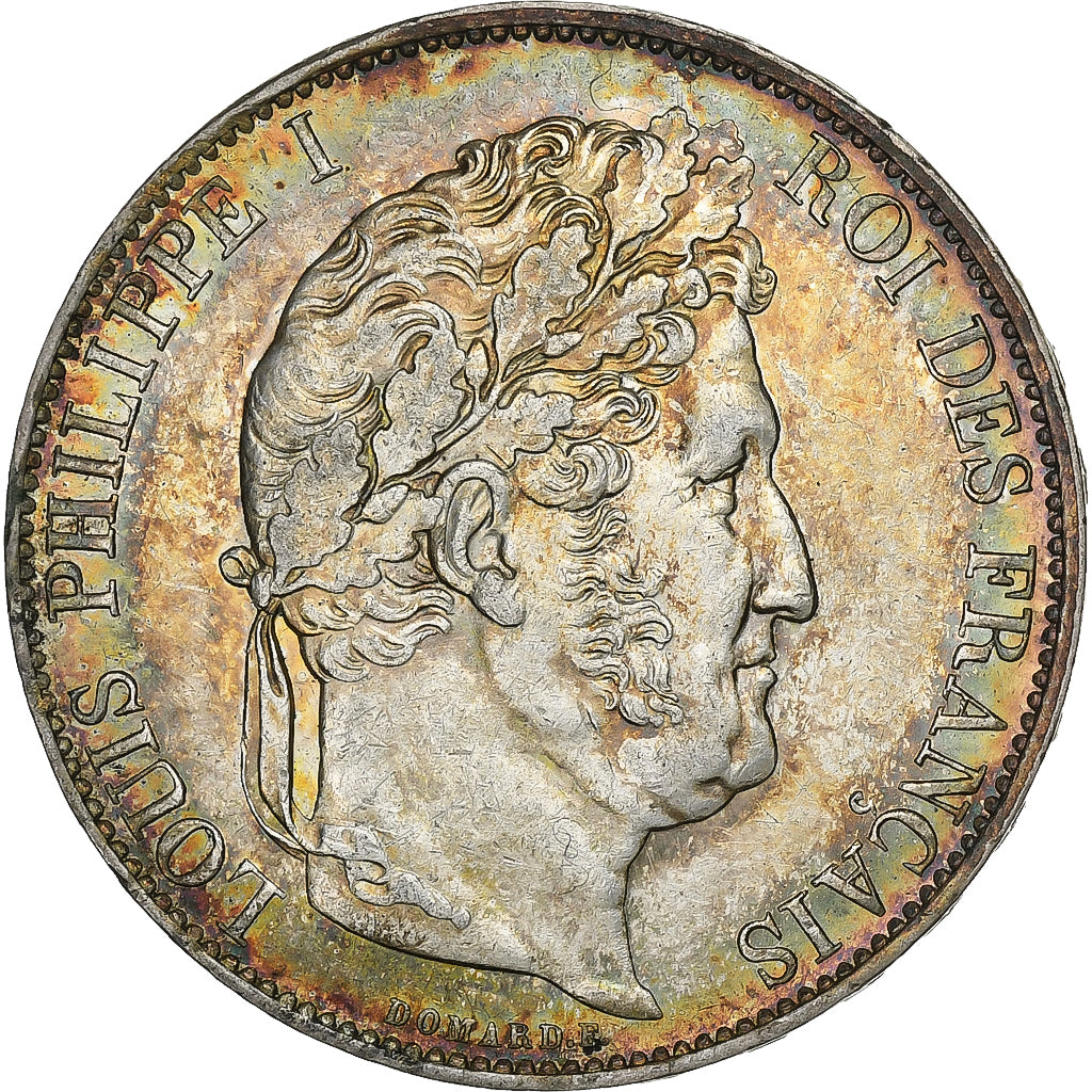 Frankreich, Louis Philippe I, 5 Francs, 1844, Lille, Silber, SS+, Gadoury:678a