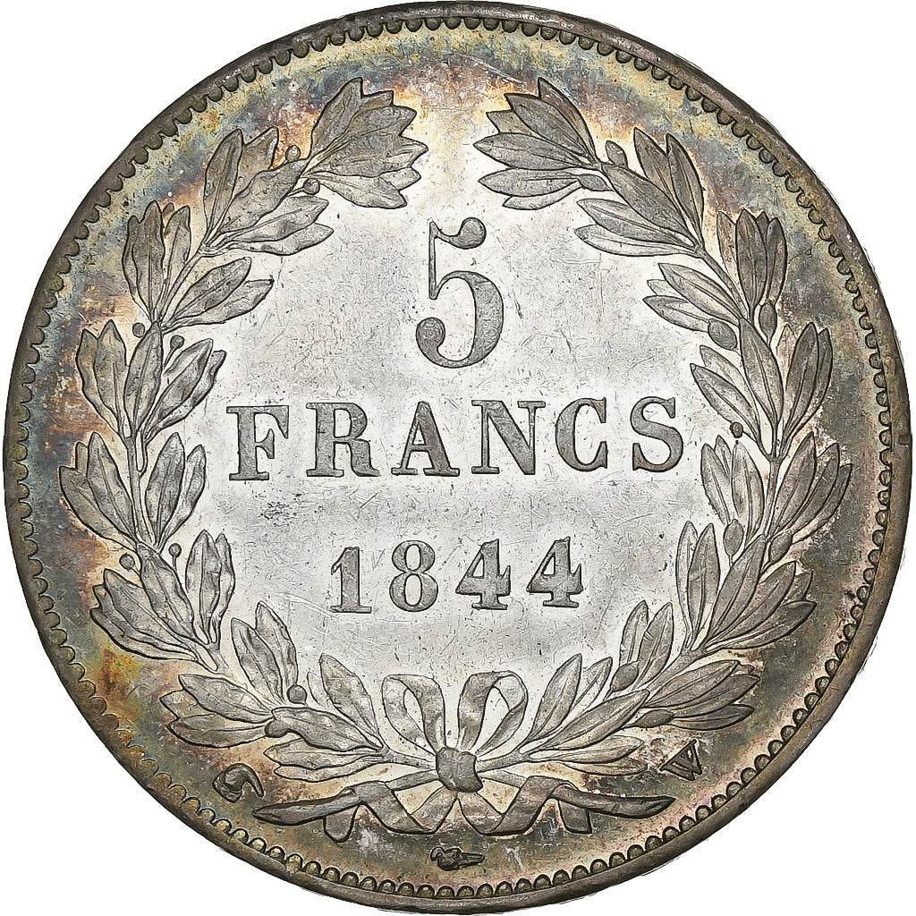 Frankreich, Louis Philippe I, 5 Francs, 1844, Lille, Silber, SS+, Gadoury:678a