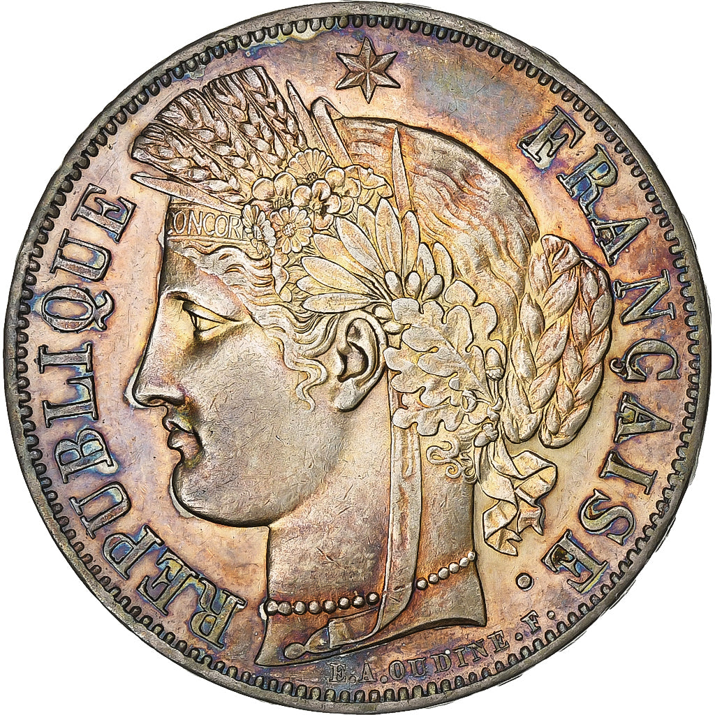 France, 5 Francs, Cérès, 1849, Paris, Silver, AU(55-58), Gadoury:719
