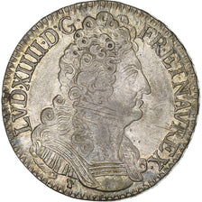 Frankrijk, Louis XIV, 1/2 Ecu aux trois couronnes, 1709, Lyon, Zilver, FR+