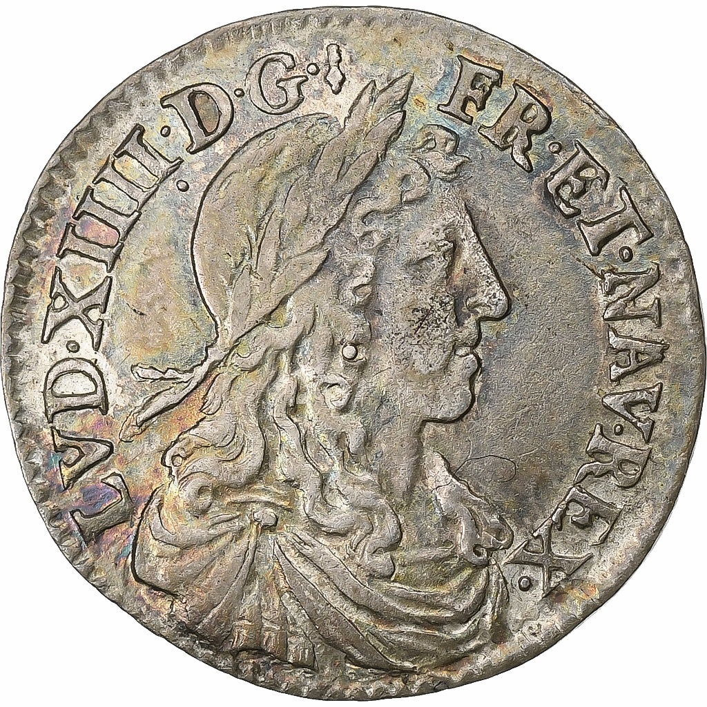 France, Louis XIV, 1/12 Écu au buste juvénile, 1660, Paris, Silver, EF(40-45)