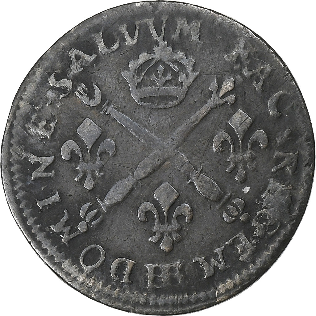 Frankreich, Louis XIV, 5 Sols aux insignes, 1704, Strasbourg, Silber, S+