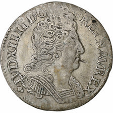 France, Louis XIV, 1/10 Écu aux 3 couronnes, 1711, La Rochelle, Silver