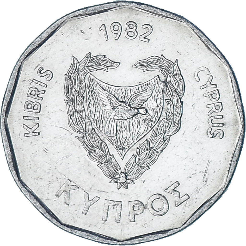 Chipre, 5 Mils, 1982