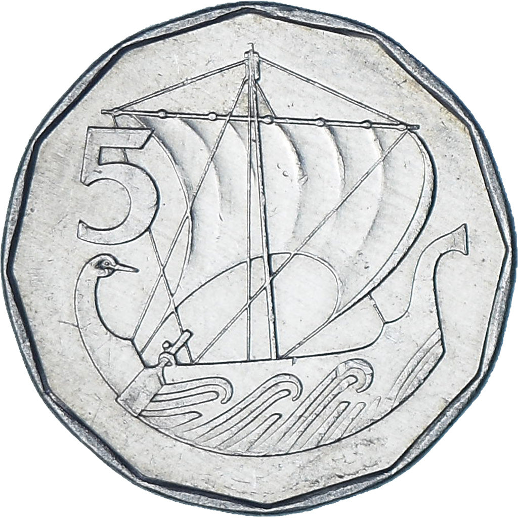 Chipre, 5 Mils, 1982