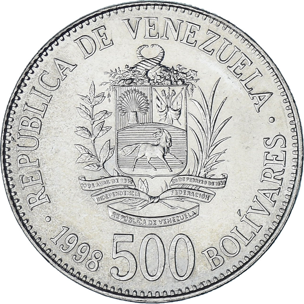 Venezuela, 500 Bolivares, 1998