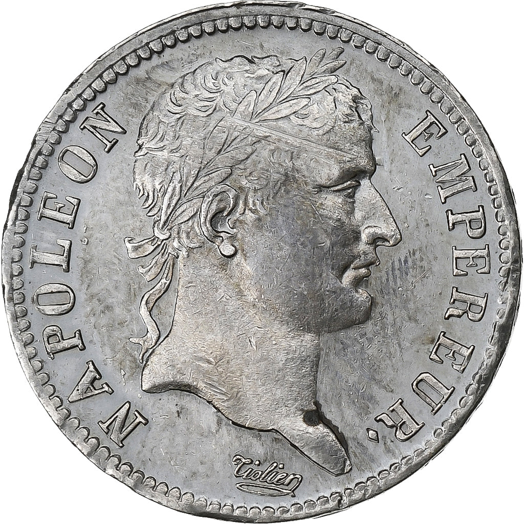 France, Napoleon I, 1 Franc, 1810, Paris, Silver, EF(40-45), Gadoury:447
