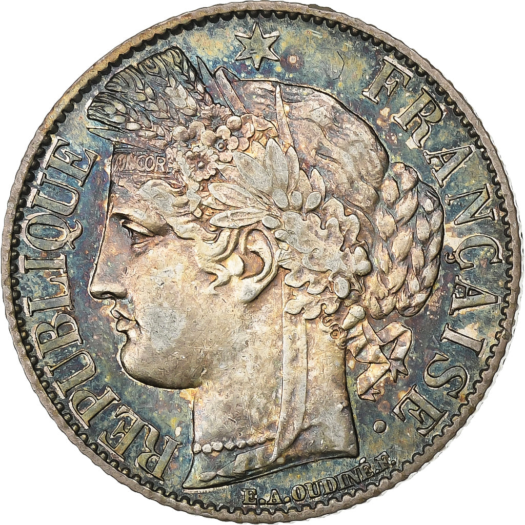 France, 1 Franc, Cérès, 1895, Paris, Silver, EF(40-45), Gadoury:465a