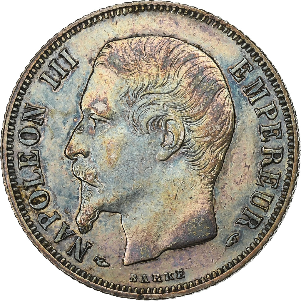 Frankreich, Napoleon III, 1 Franc, 1854, Paris, Silber, VZ, Gadoury:460