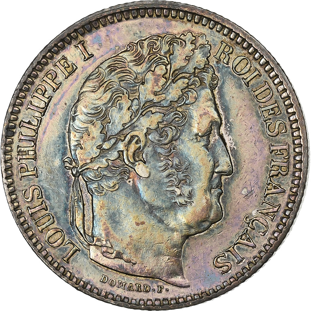 Frankreich, Louis Philippe I, 2 Francs, 1845, Rouen, Silber, SS+, Gadoury:520
