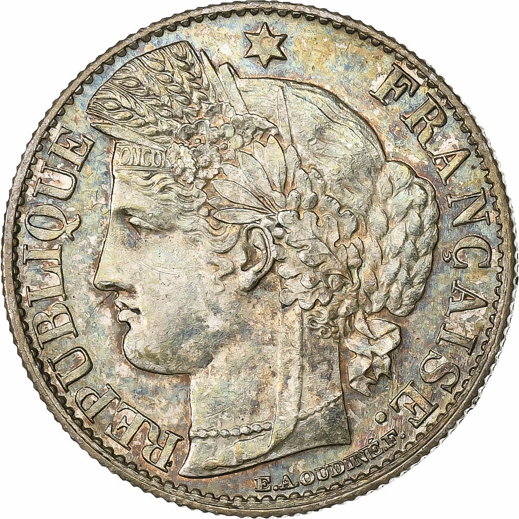 France, 50 Centimes, Cérès, 1895, Paris, Silver, AU(55-58), Gadoury:419a