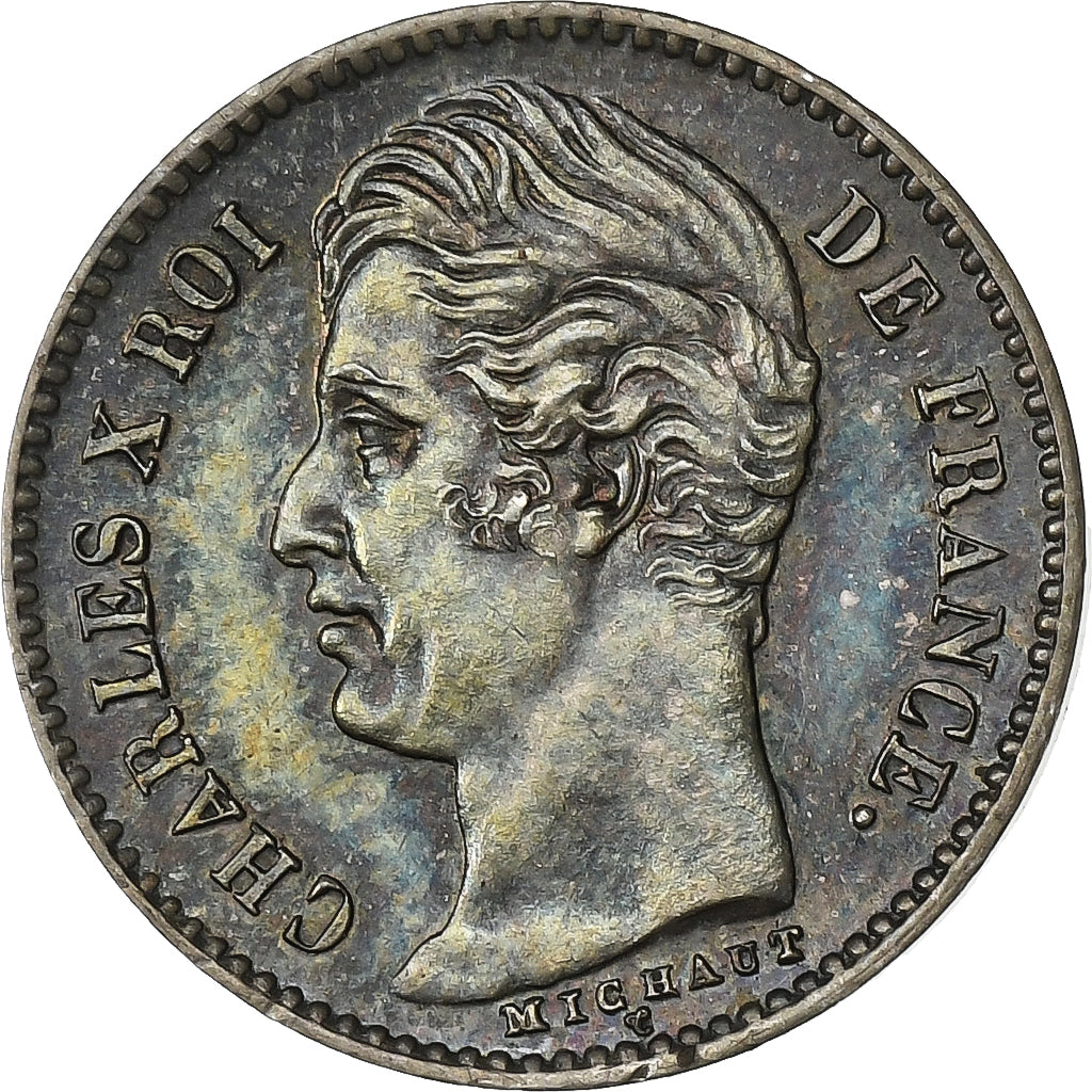 França, Charles X, 1/4 Franc, 1829, Paris, Prata, AU(50-53), Gadoury:353