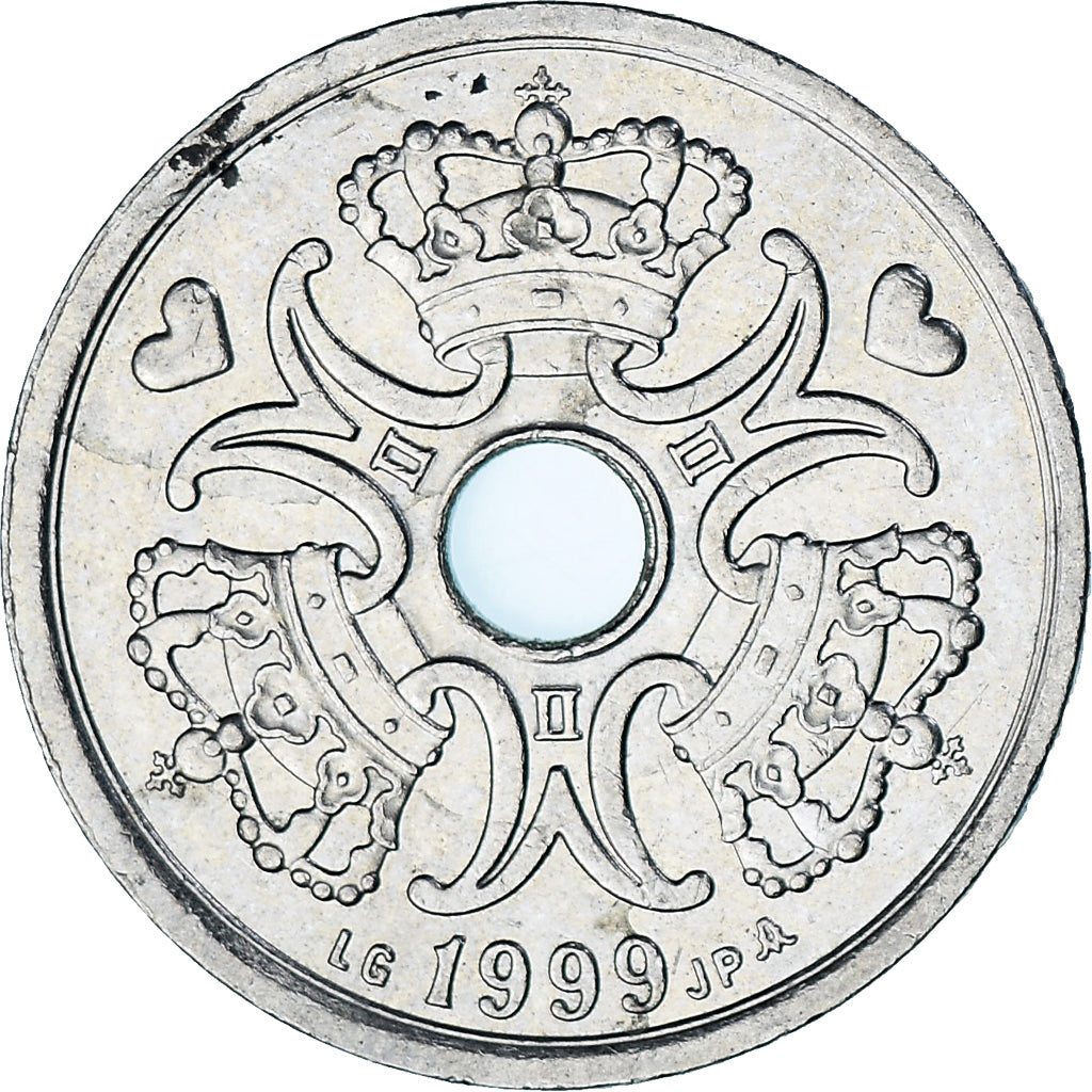 Dinamarca, 2 Kroner, 1999