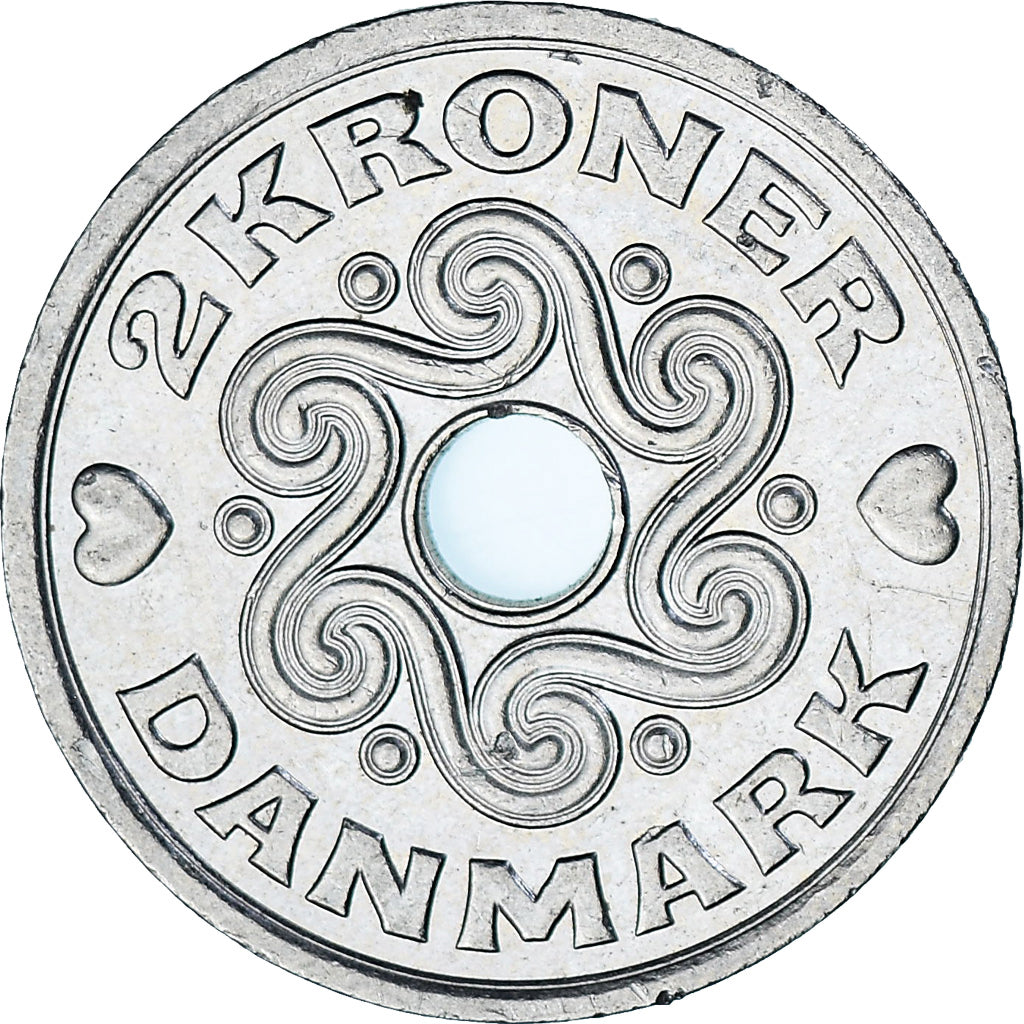 Dinamarca, 2 Kroner, 1999
