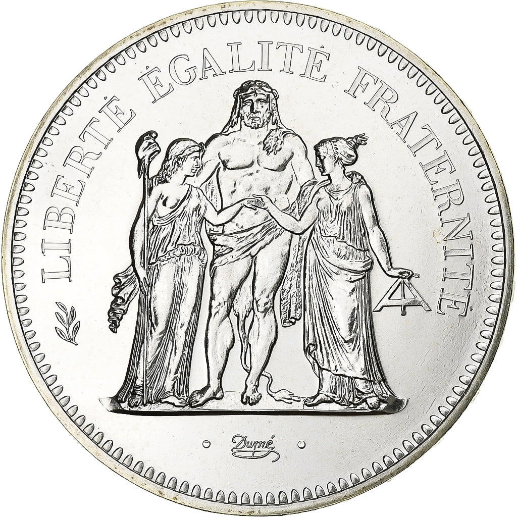 France, 50 Francs, Hercule, 1977, MDP, série FDC, Silver, MS(65-70)