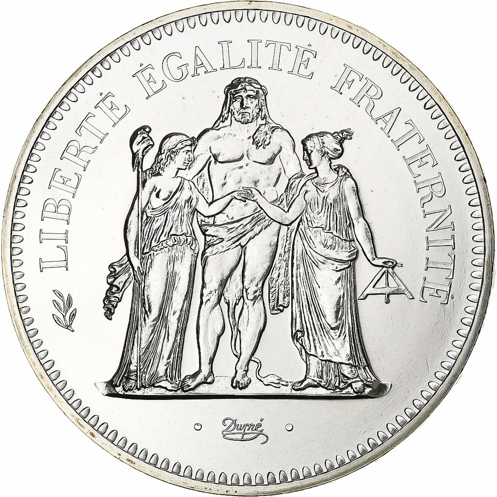 Francia, 50 Francs, Hercule, 1977, MDP, série FDC, Argento, FDC, Gadoury:882
