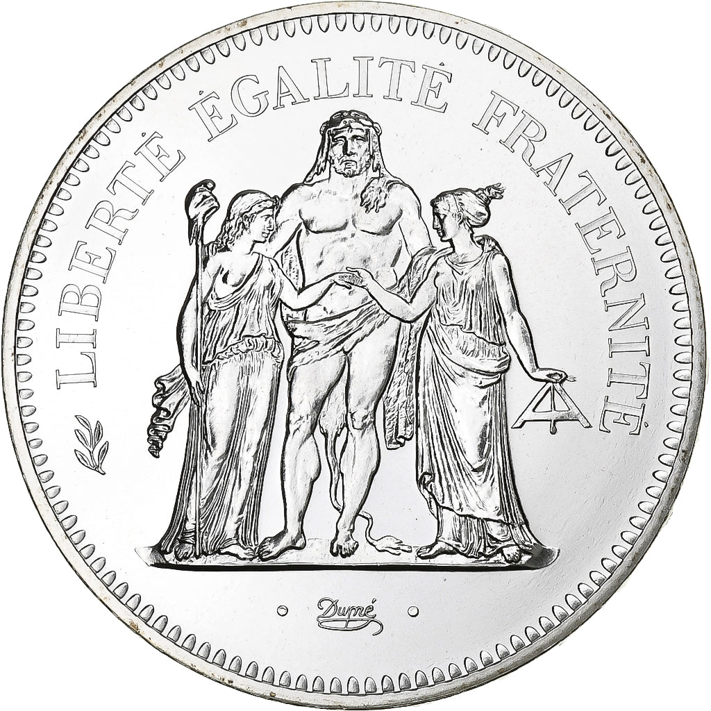 France, 50 Francs, Hercule, 1977, MDP, série FDC, Silver, MS(65-70)