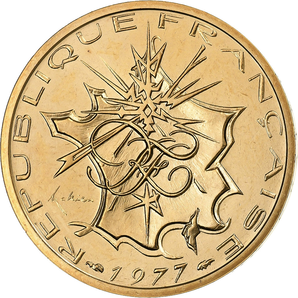 Frankreich, 10 Francs, Mathieu, 1977, MDP, série FDC, Cupro-aluminium-nickel
