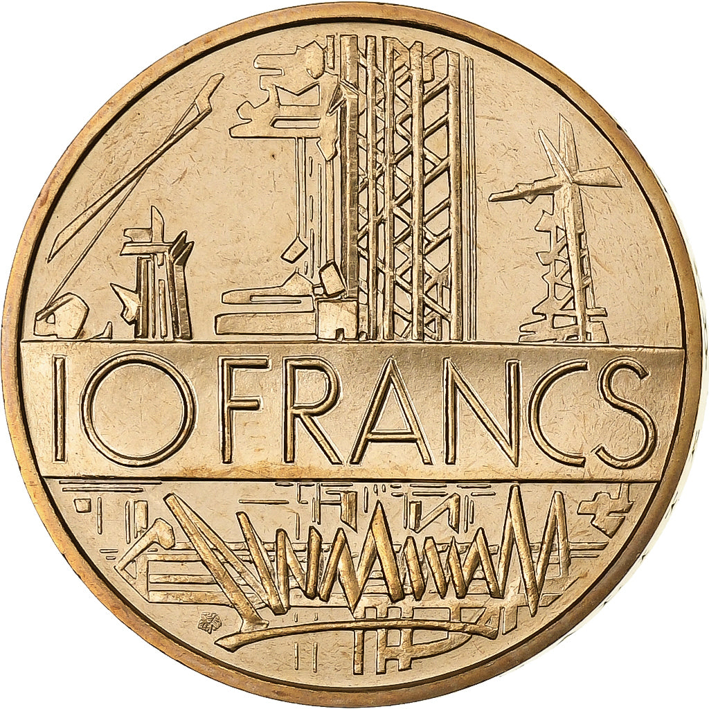 France, 10 Francs, Mathieu, 1977, MDP, série FDC, Cupro-aluminium-nickel