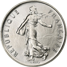 France, 5 Francs, Semeuse, 1977, MDP, série FDC, Cupronickel, MS(65-70)