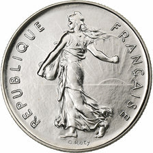France, 5 Francs, Semeuse, 1977, MDP, série FDC, Cupronickel, MS(65-70)