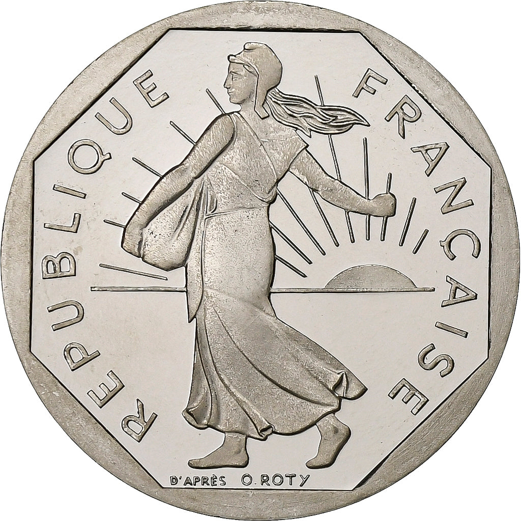 Francia, 2 Francs, Semeuse, 1997, MDP, FS, Nichel, FDC