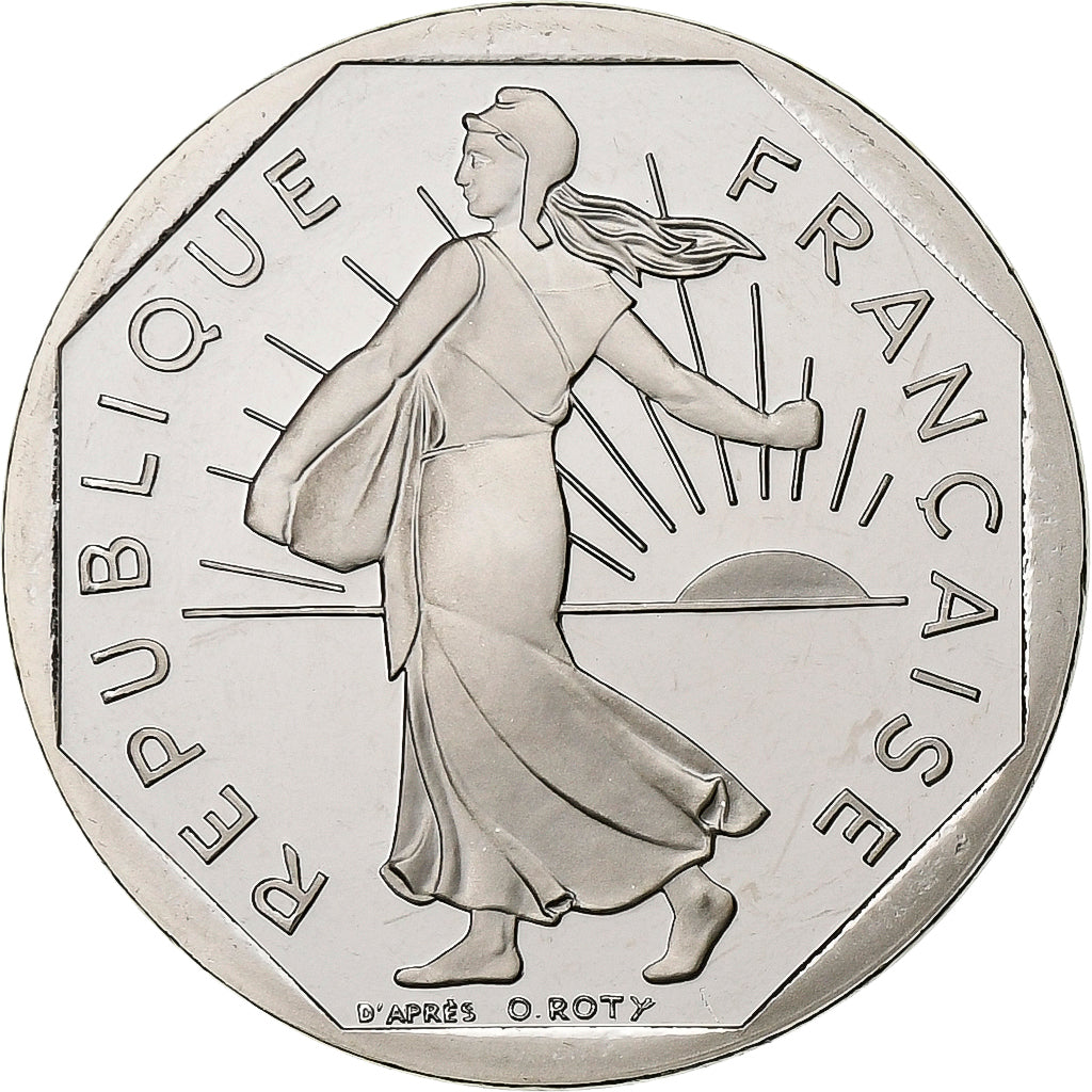 France, 2 Francs, Semeuse, 2000, MDP, Proof, Nickel, MS(65-70)