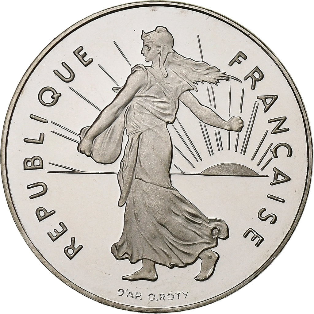 France, 1 Franc, Semeuse, 1997, MDP, BE, Nickel, FDC