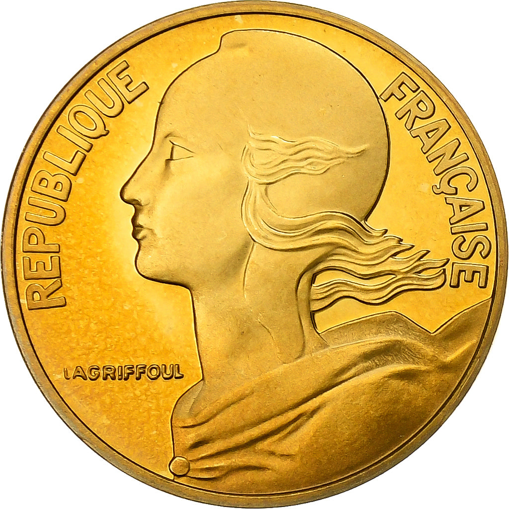 Francia, 10 Centimes, Marianne, 1998, MDP, Prueba, Bronce - aluminio, FDC