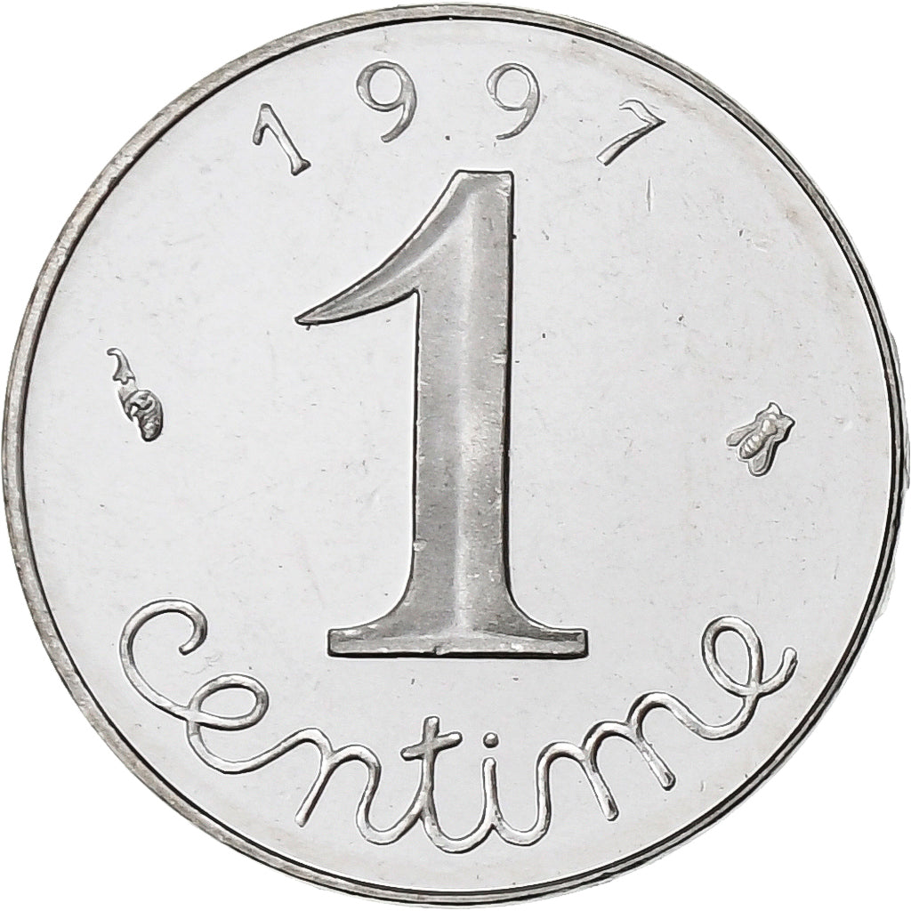 Francia, 1 Centime, Épi, 1997, MDP, FS, Acciaio inossidabile, FDC