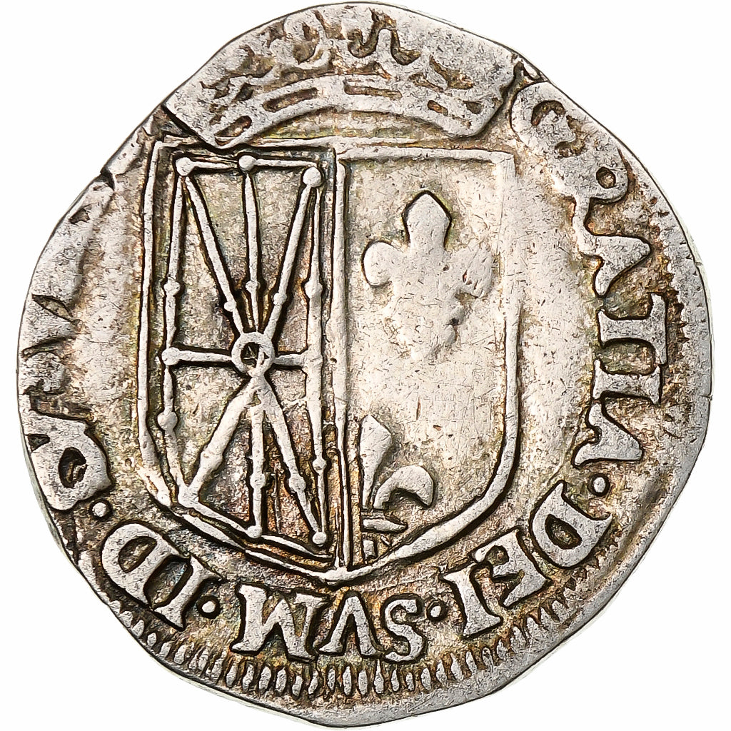 Kingdom of Navarre, Henri III (Henri II de Béarn), 1/4 Ecu, Saint-Palais