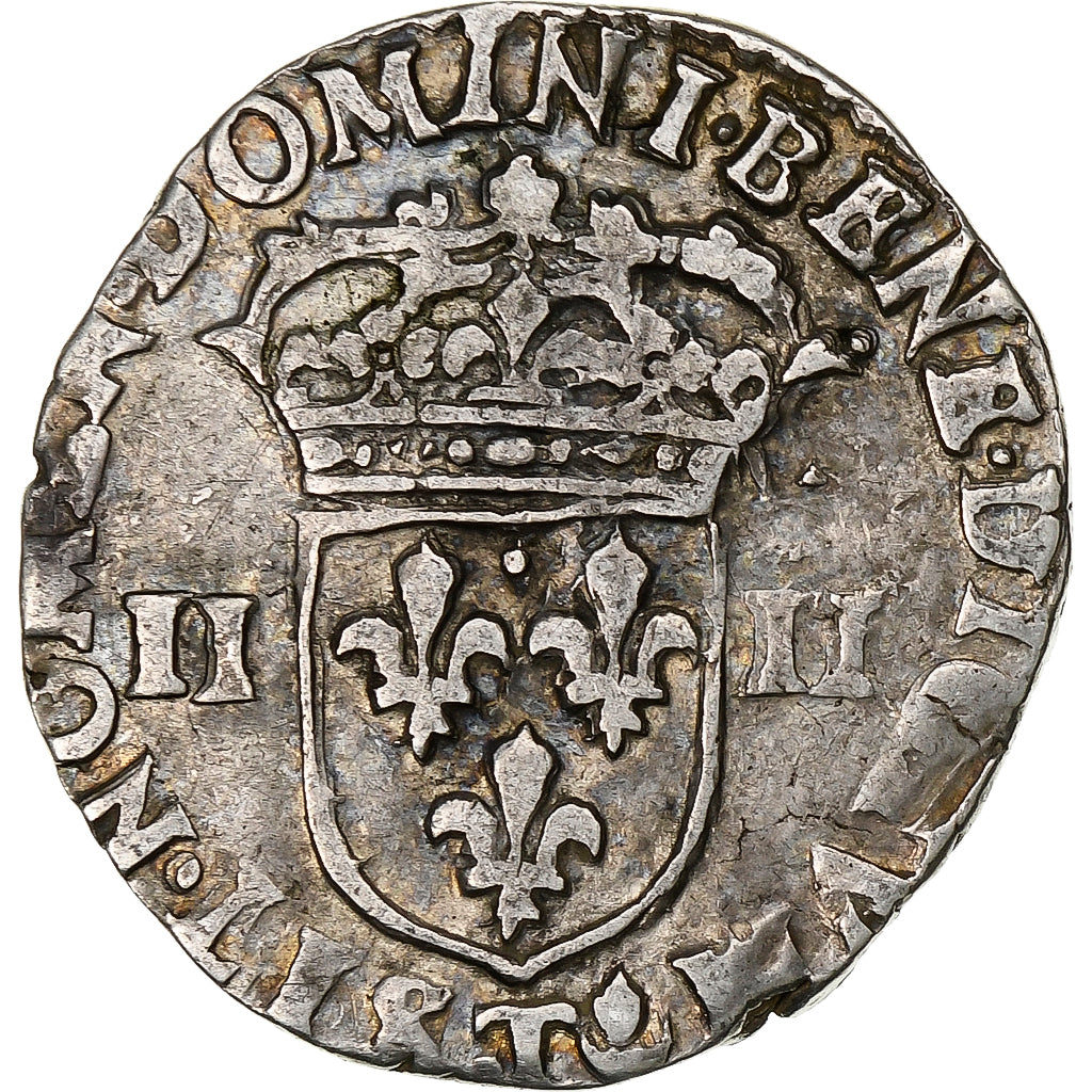 France, Louis XIII, 1/4 Ecu, 1624, Nantes, Silver, VF(20-25), Gadoury:27
