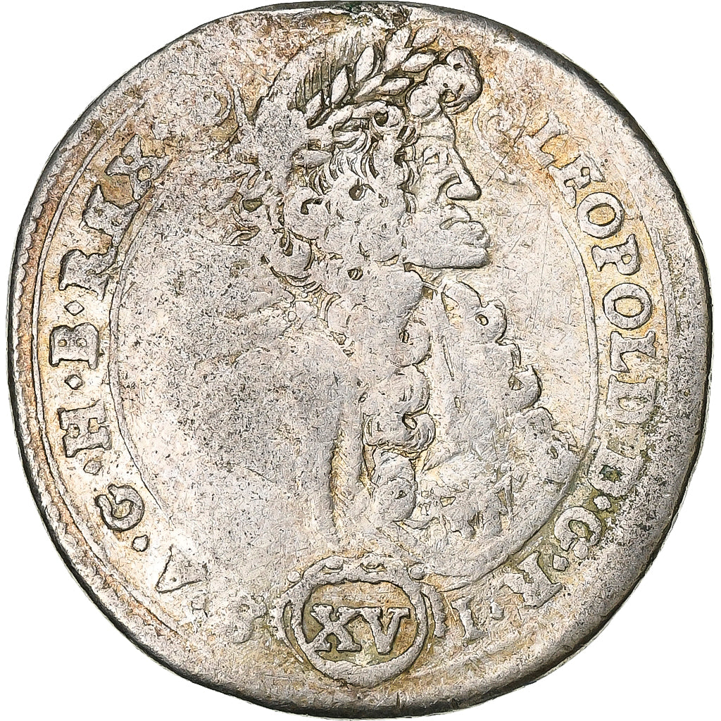 Hungary, Leopold I, 15 Kreuzer, 1689, Kremnica, Silver, VF(20-25)