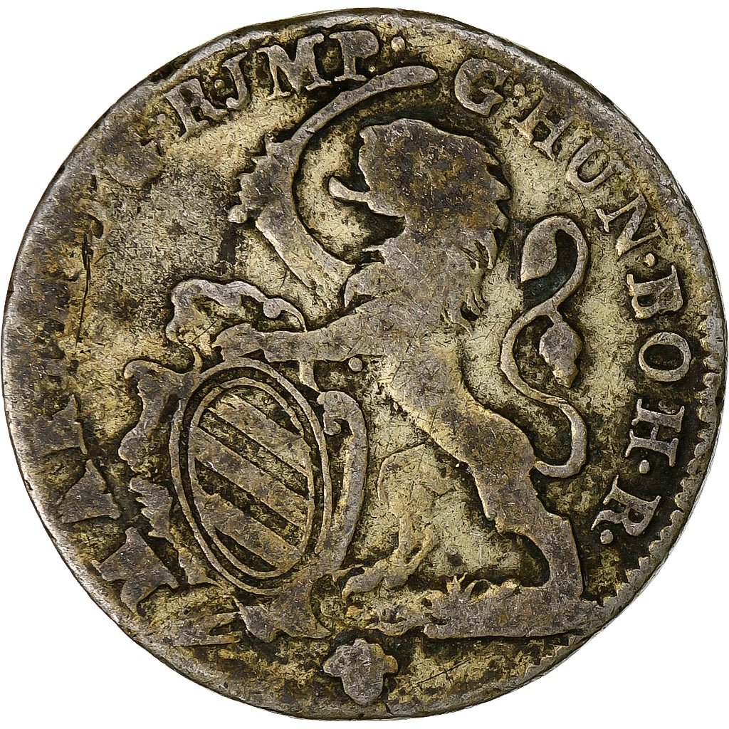 NIDERLANDY AUSTRIACKIE, Maria Theresa, Escalin, 1764, Brussels, Srebro
