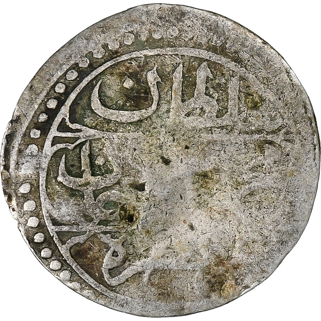 Argélia, Mahmud II, 1/8 Budju, AH 1240 (1825), Prata, F(12-15), KM:74