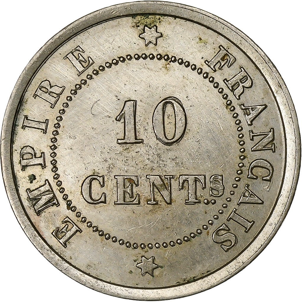 France, Napoleon III, 10 Centimes, Undated (1860), Paris, Nickel, AU(55-58)